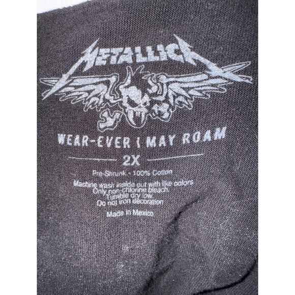 Metallica World Wired Tour 2017 Black Graphic Tee Shirt 2XL Now That We're Dead - Picture 5 of 5